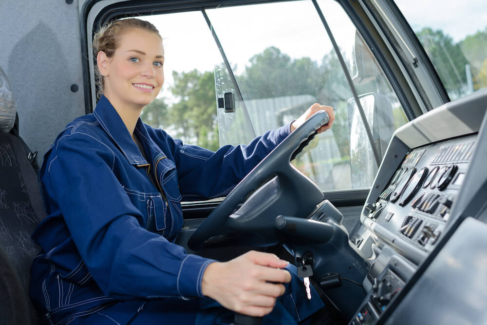 The number of women in trucking could be seeing a rise.