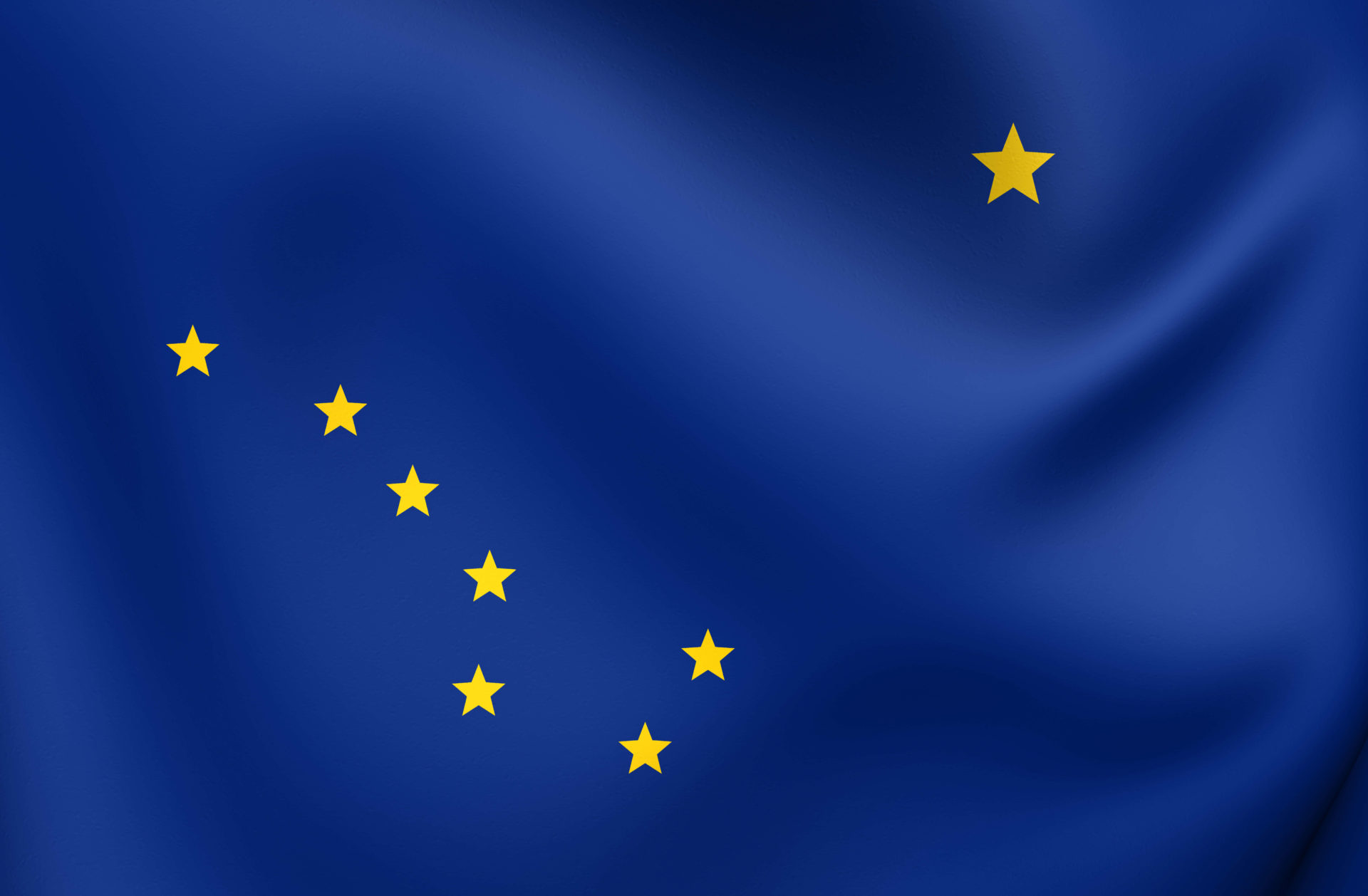 An image of the Alaska state flag.