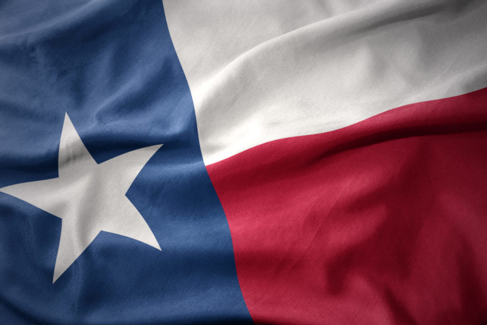 An image of the Texas state flag.